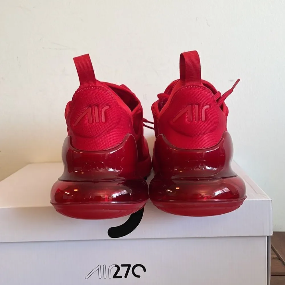 Nike Air Max 270 University Red USA Men Size 10/UK 9/EU 44(CV7544-600)